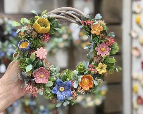 Keramikblumenkranz Dankeschön Geschenk für Lehrer