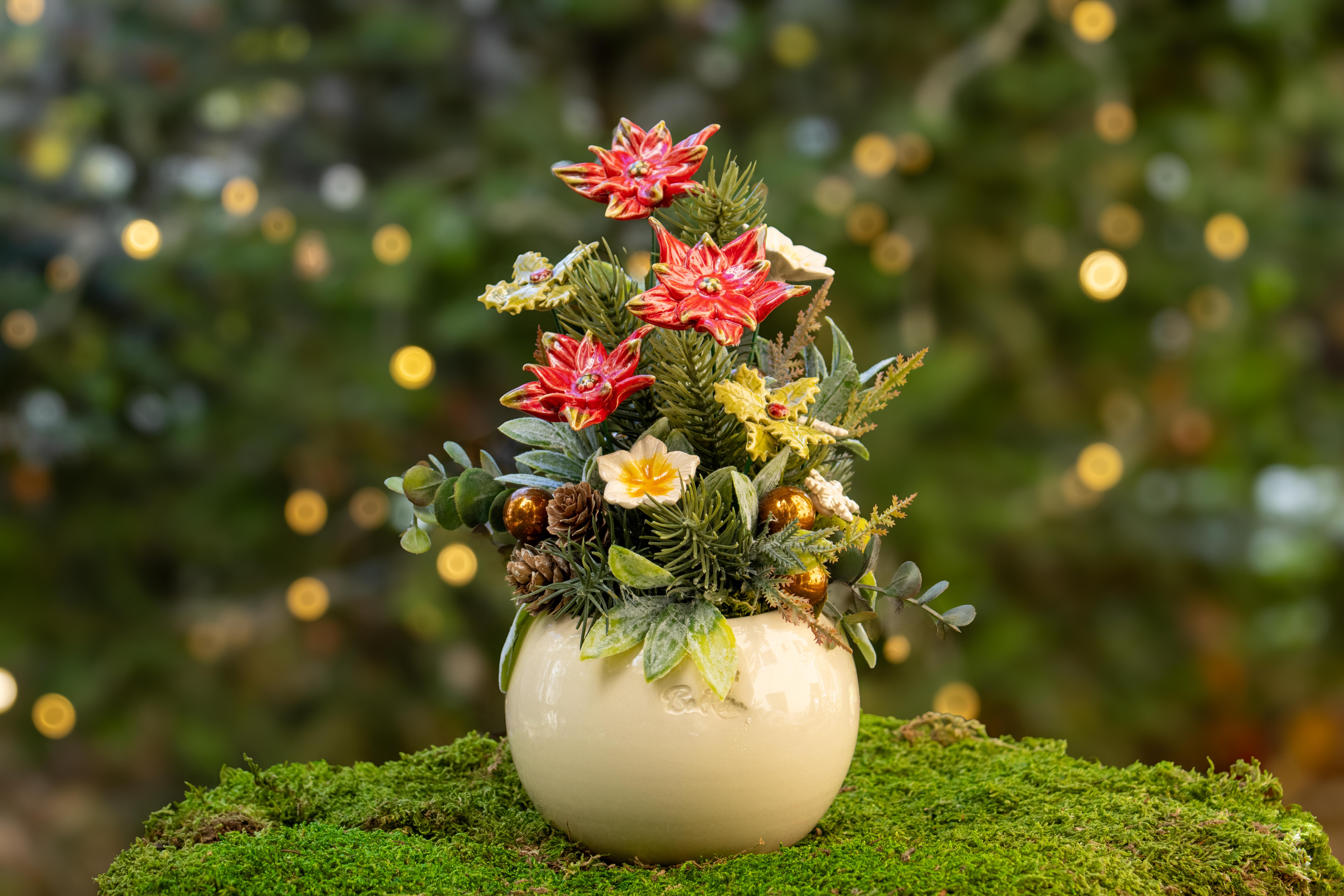 Weihnachts-Tischdekoration als Geschenk