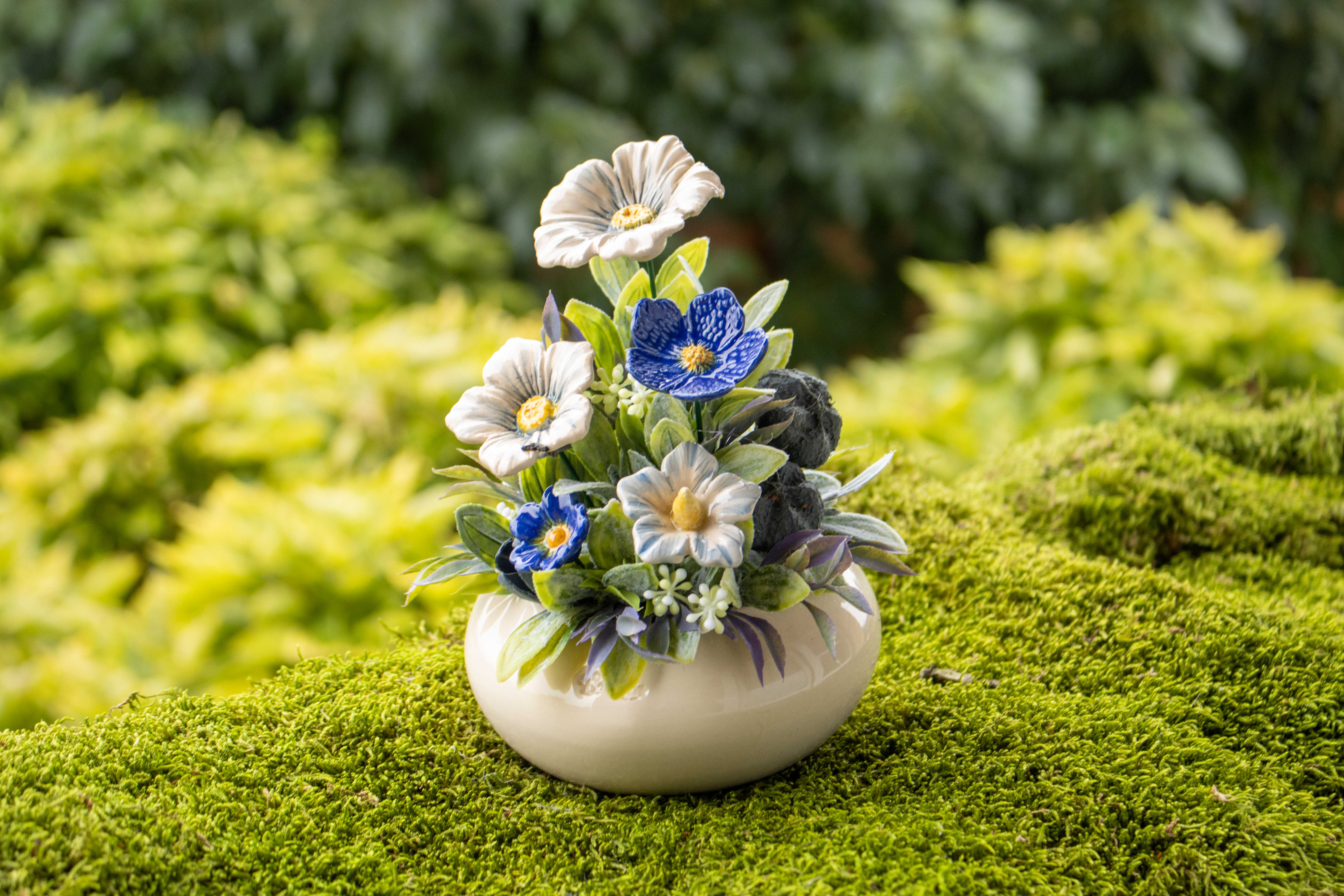 keramik blumen Mittelgroße 