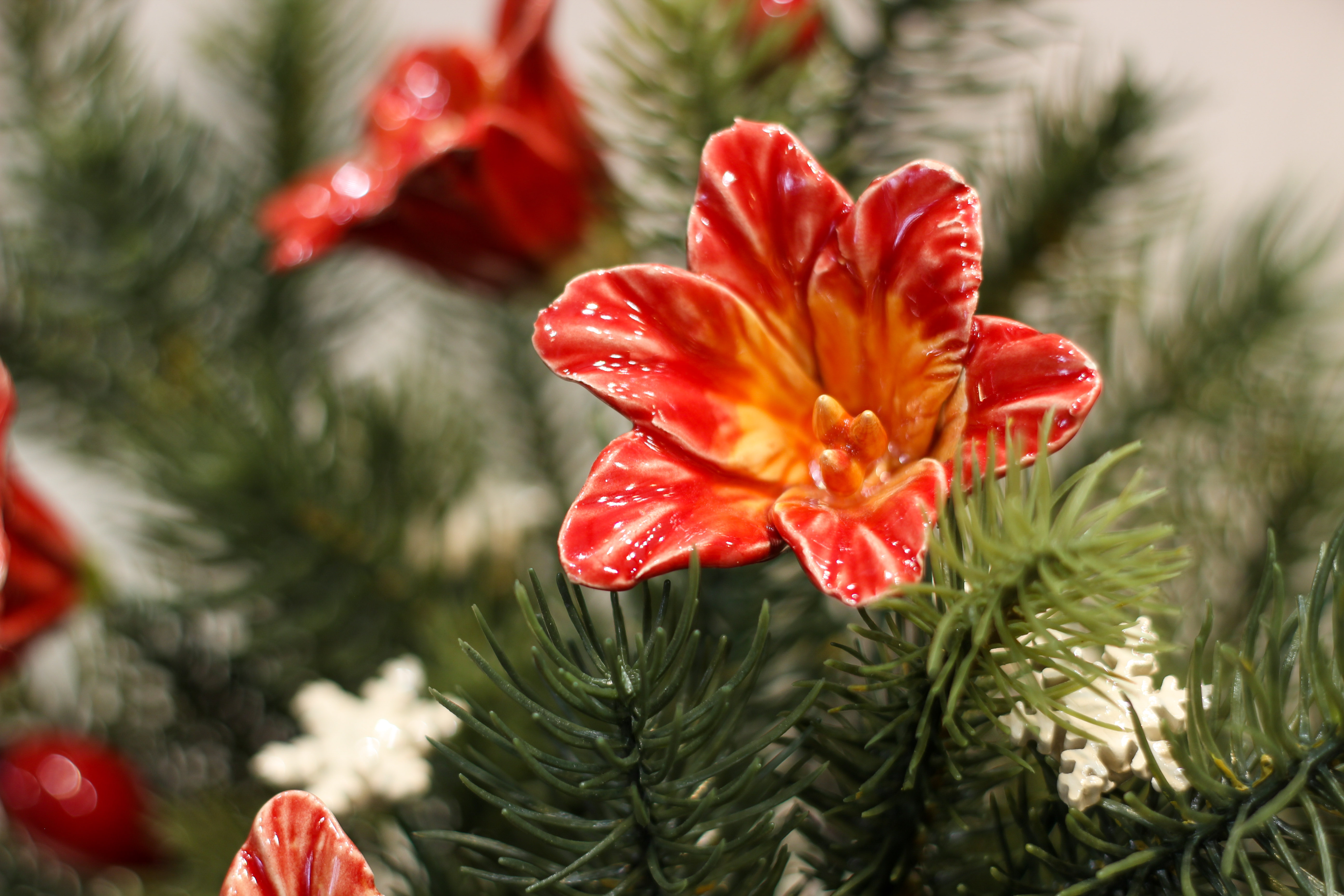 Weihnachten Keramik Amarillis