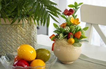 Ostern Keramik Blume Mittelstück