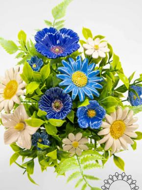 Blaue Lagune Mittelgroße Blumenauswahl