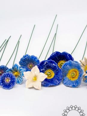Blaue Lagune Große Blumenauswahl - Blau, Auswahl ohne Silikongrün