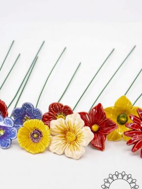 Tausendschön Mittelgroße Blumenauswahl - Gemischt, Auswahl ohne Silikongrün