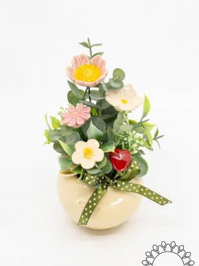 Muttertag Tischdekoration mit Herz - Rosa - Rosa