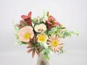 Durable ceramic flower stems for floral arrangements