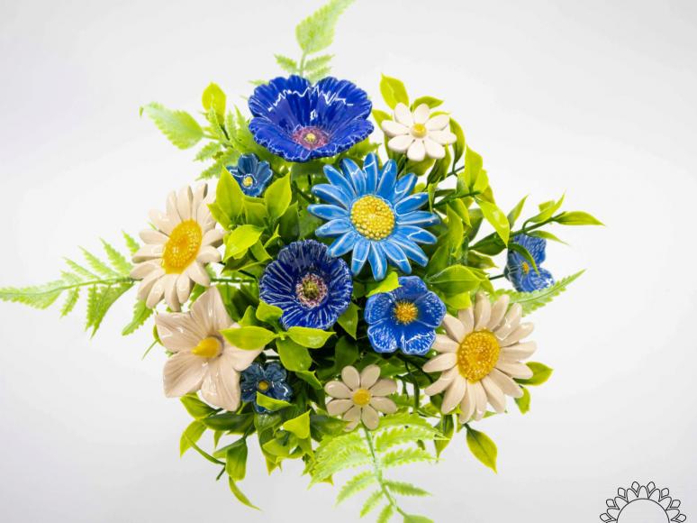Blaue Lagune Mittelgroße Blumenauswahl