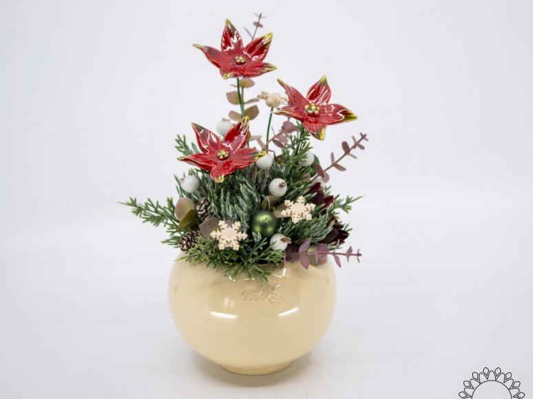 Große Weihnachts-Tischdekoration
