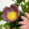 Große Tischdekoration mit Gartenmohnblumen