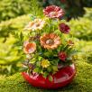 Große Tischdekoration mit Dekosonnenblumen