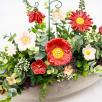 Premium-Tischdekoration mit  Glockenblume - Rot