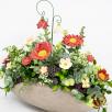 Premium-Tischdekoration mit  Glockenblume - Rot