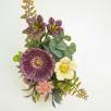 Kleine Tischdekoration mit Gartenmohnblume