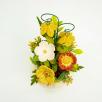 Kleine Tischdekoration mit Glockenblumen