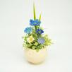 Mini-Tischdekoration mit Leinblume