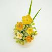 Mini-Tischdekoration mit Leinblume