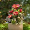 Mittelgroße Weihnachts-Tischdekoration mit Hibiskus