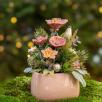 Mittelgroße Weihnachts-Tischdekoration mit Hibiskus
