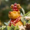 Kleine Weihnachts-Tischdekoration mit Rentier