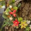 Weihnachts-Türkranz mit Weihnachtsblume
