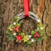 Weihnachts-Türkranz mit Weihnachtsblume