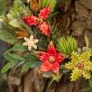Weihnachts-Türkranz mit Weihnachtsblume
