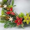 Weihnachts-Türkranz mit Weihnachtsblume