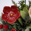 Mittelgroße Weihnachts-Tischdekoration - Rot