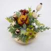 Mittelgroße Weihnachts-Tischdekoration mit Rentier