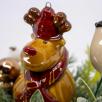 Mittelgroße Weihnachts-Tischdekoration mit Rentier