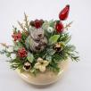 Mittelgroße Weihnachts-Tischdekoration mit Rentier