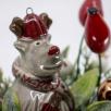 Mittelgroße Weihnachts-Tischdekoration mit Rentier