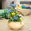 Mittelgroßer Tischdekoration mit Lamm - Blau