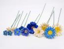 Blaue Lagune Mittelgroße Blumenauswahl - Blau, Auswahl ohne Silikongrün